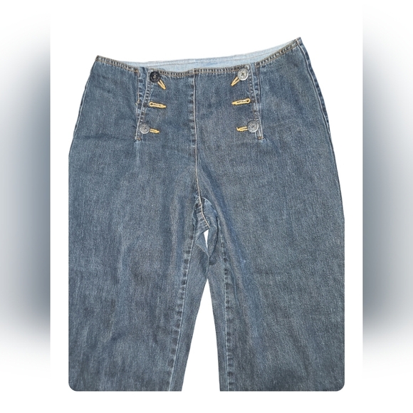 Wide Leg Jeans Y2K Style Size 12 Cotton 90s - Picture 2 of 6